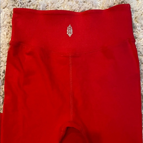 Free People Movement Red Gone Adrift Leggings lg - Picture 9 of 13